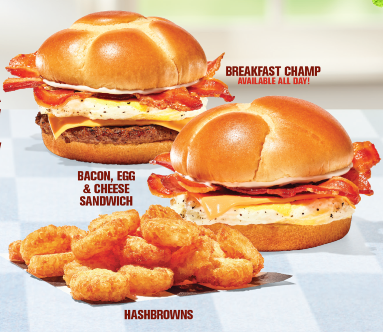 Checkers Breakfast Menu