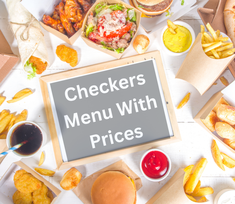 Checkers Menu with Prices